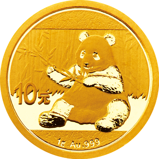 [10647] China Panda 1g Gold Coin 2017