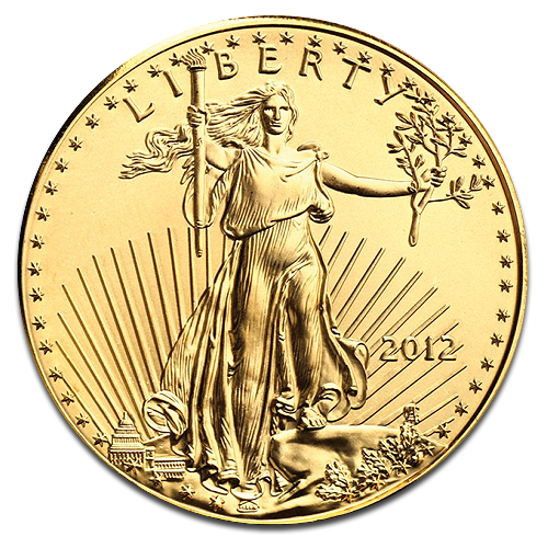 [11813] American Eagle 1/2oz Gold Coin 2012