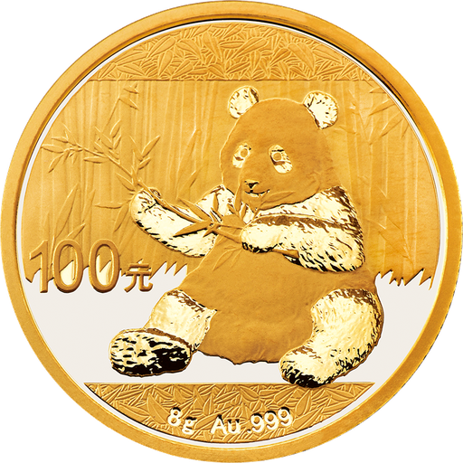 [10650] China Panda 8g Gold Coin 2017