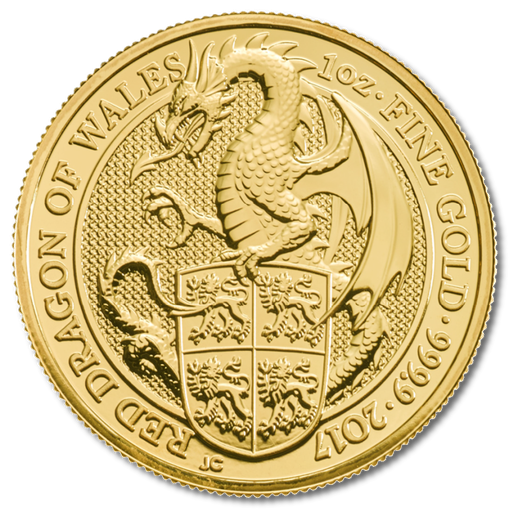 [109247] Queen's Beasts Dragon 1oz Gold Coin 2017