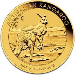 [10198] Kangaroo 1/10oz Gold Coin 2013