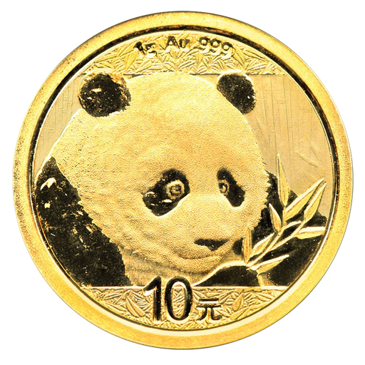 [10683] China Panda 1g Gold Coin 2018