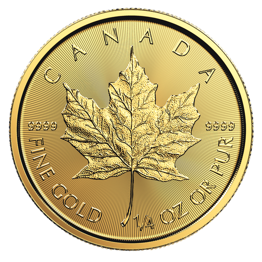 [104245] Maple Leaf 1/4oz Gold Coin 2018