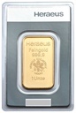 1oz Gold Bar Heraeus Kinebar®