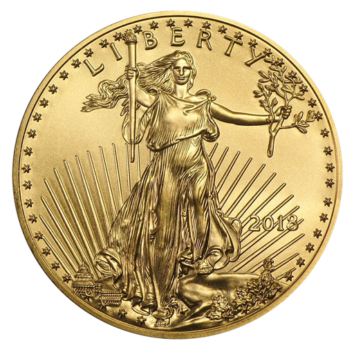 [118244] American Eagle 1/2oz Gold Coin 2018