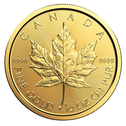 [104244] Maple Leaf 1/2oz Gold Coin 2018
