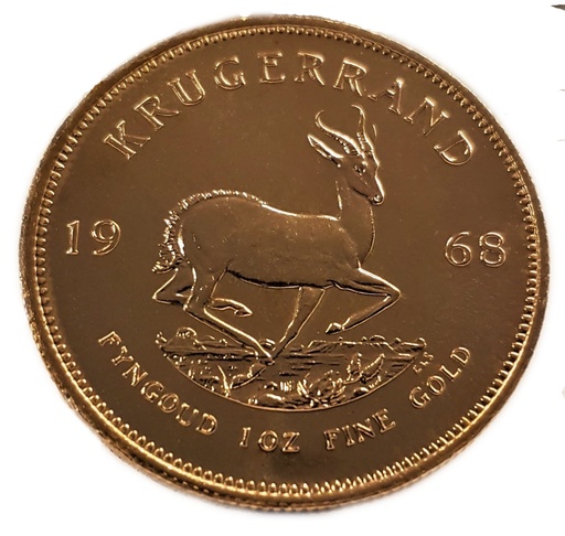 [11600] Krugerrand 1oz Gold Coin 1968