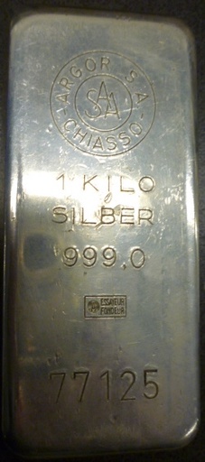 [40002] 1 kg Silverbar - LBMA certified