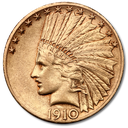 10 Dollar Eagle Indian Head Gold Coin | 1908-1933