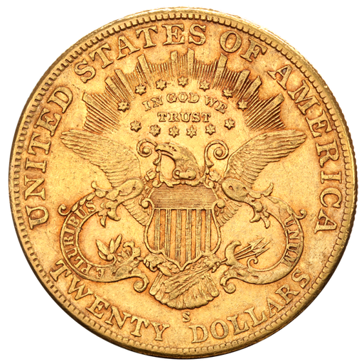 [118215] $ 20 Double Eagle Liberty Head Gold Coin | 1850-1907