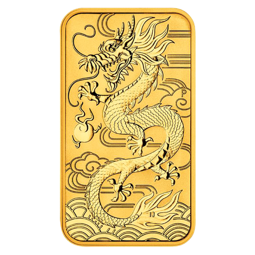 [101215] Dragon -rectangular- 1oz Gold Coin 2018