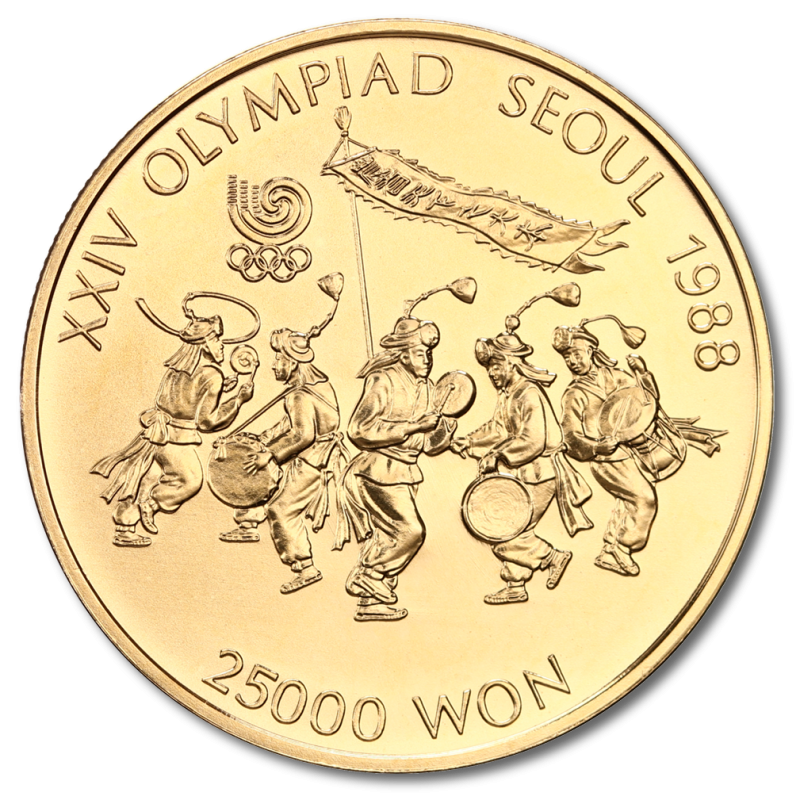 Olympics Seoul 1/2oz Gold Coin 1988 | Music Group | CelticGold.eu