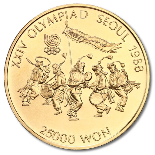[1KR03] Olympics Seoul 1/2oz Gold Coin 1988 | Music Group