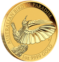 Birds of Paradise Victoria's Riflebird 1oz Gold Coin 2018