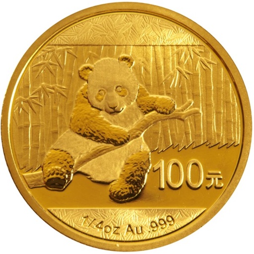 [10623] China Panda 1/4oz Gold Coin 2014