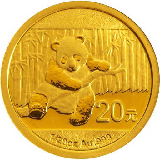[10625] China Panda 1/20oz Gold Coin 2014