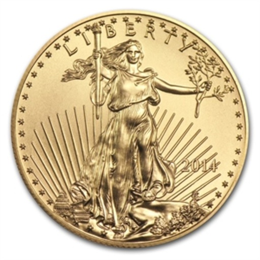 [11826] American Eagle 1/2oz Gold Coin 2014