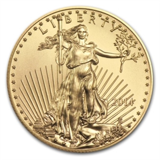 [11825] American Eagle 1/4oz Gold Coin 2014