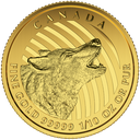 Call of the Wild Howling Wolf 1/10oz Gold Coin 2015 | .99999