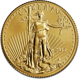 [11821] American Eagle 1/4oz Gold Coin 2013