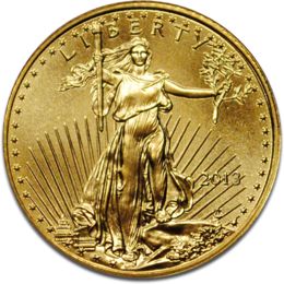 [11819] American Eagle 1/10oz Gold Coin 2013