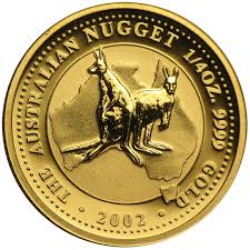 [101087] Nugget/Kangaroo 1/4oz Gold Coin 2002